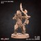 Orc 02 from Bite the Bullet's Buller Rings set. Total height apx. 46mm. Unpainted resin miniature product 2